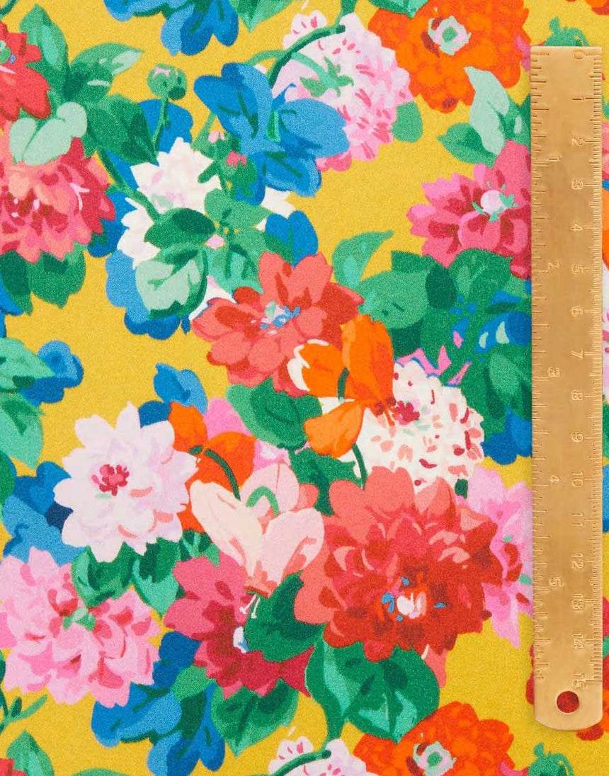 Liberty Fabrics Belgravia Silk Satin, Chatsworth Bloom