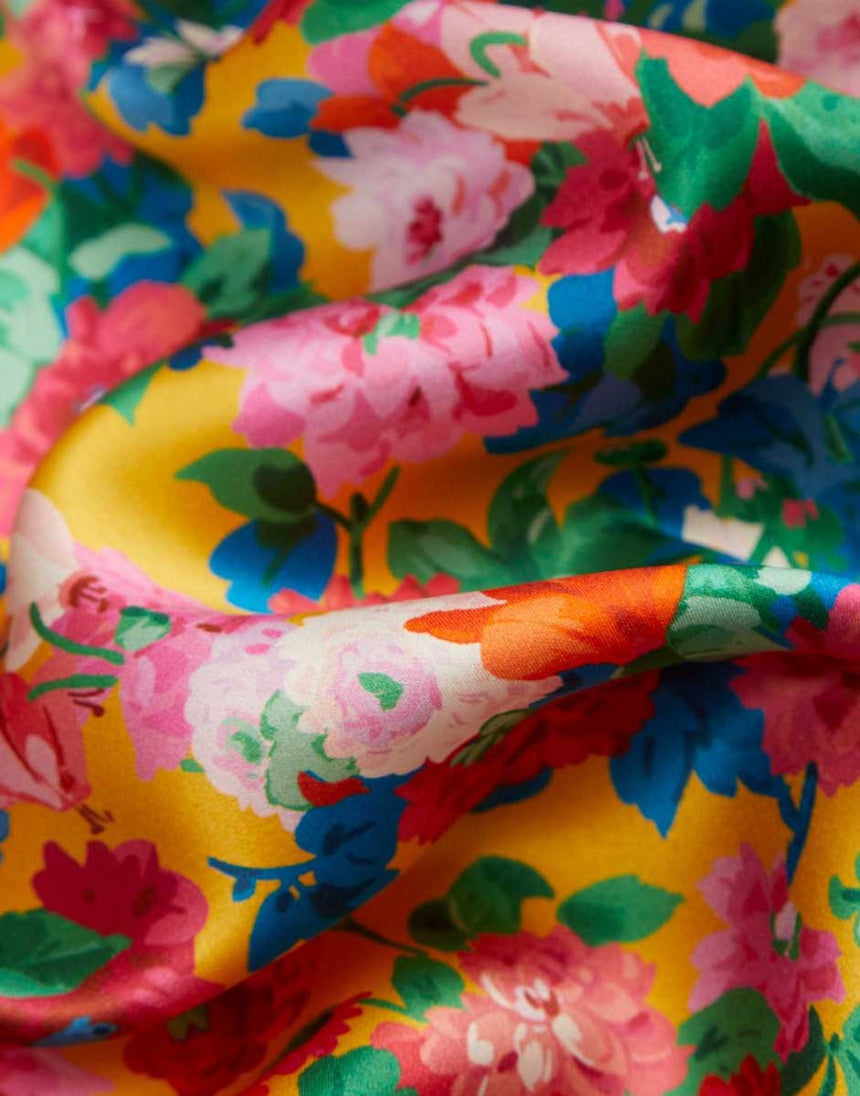 Liberty Fabrics Belgravia Silk Satin, Chatsworth Bloom