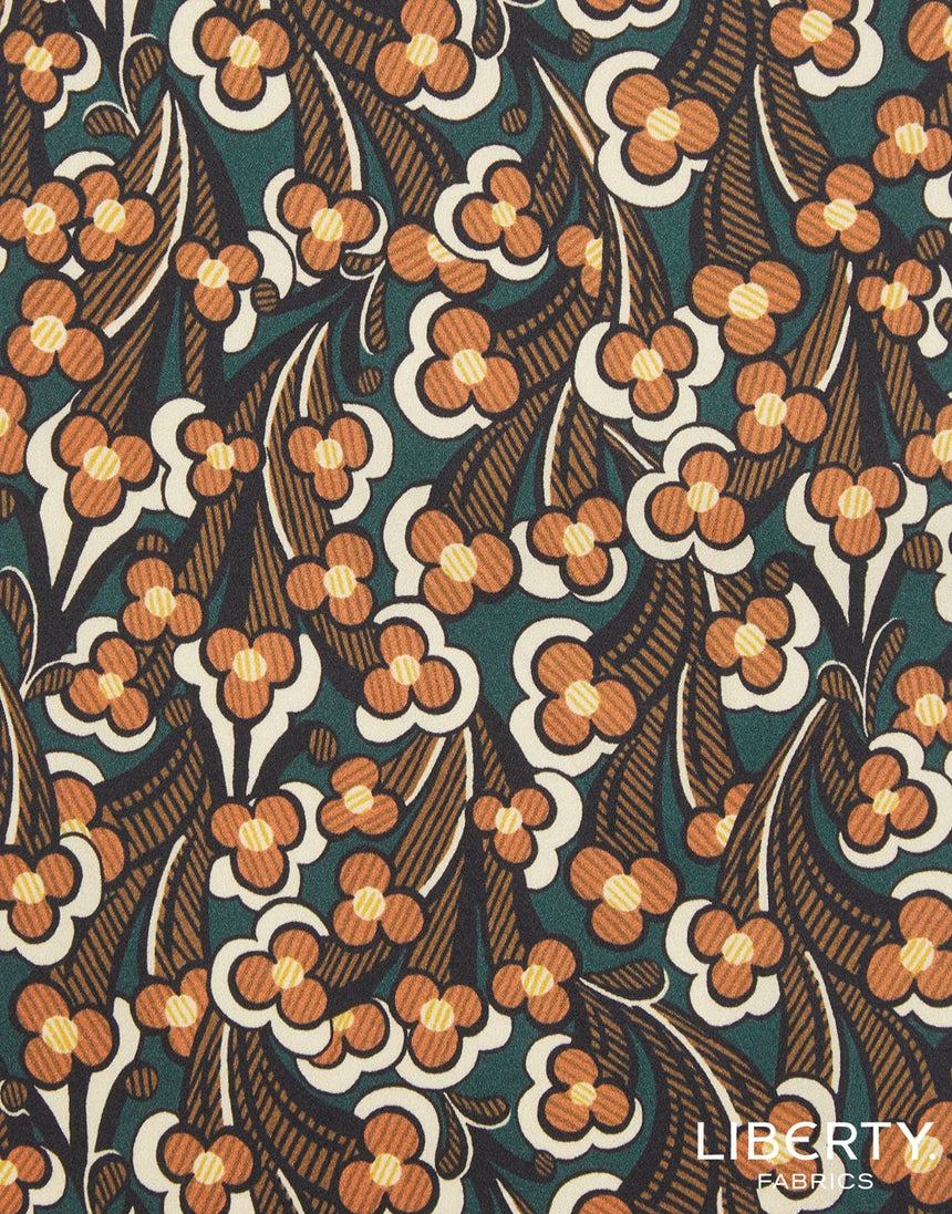 Liberty Fabrics Belgravia Silk Satin Fabric,  Laith C