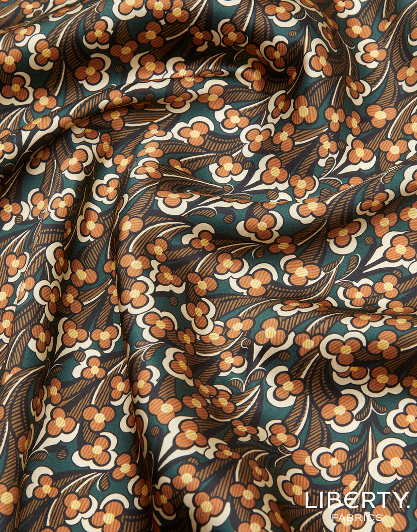 Liberty Fabrics Belgravia Silk Satin Fabric, Laith C