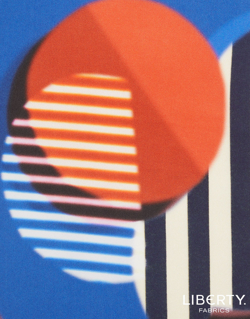 Liberty Fabrics Belgravia Silk Satin Fabric, Style Memphis C