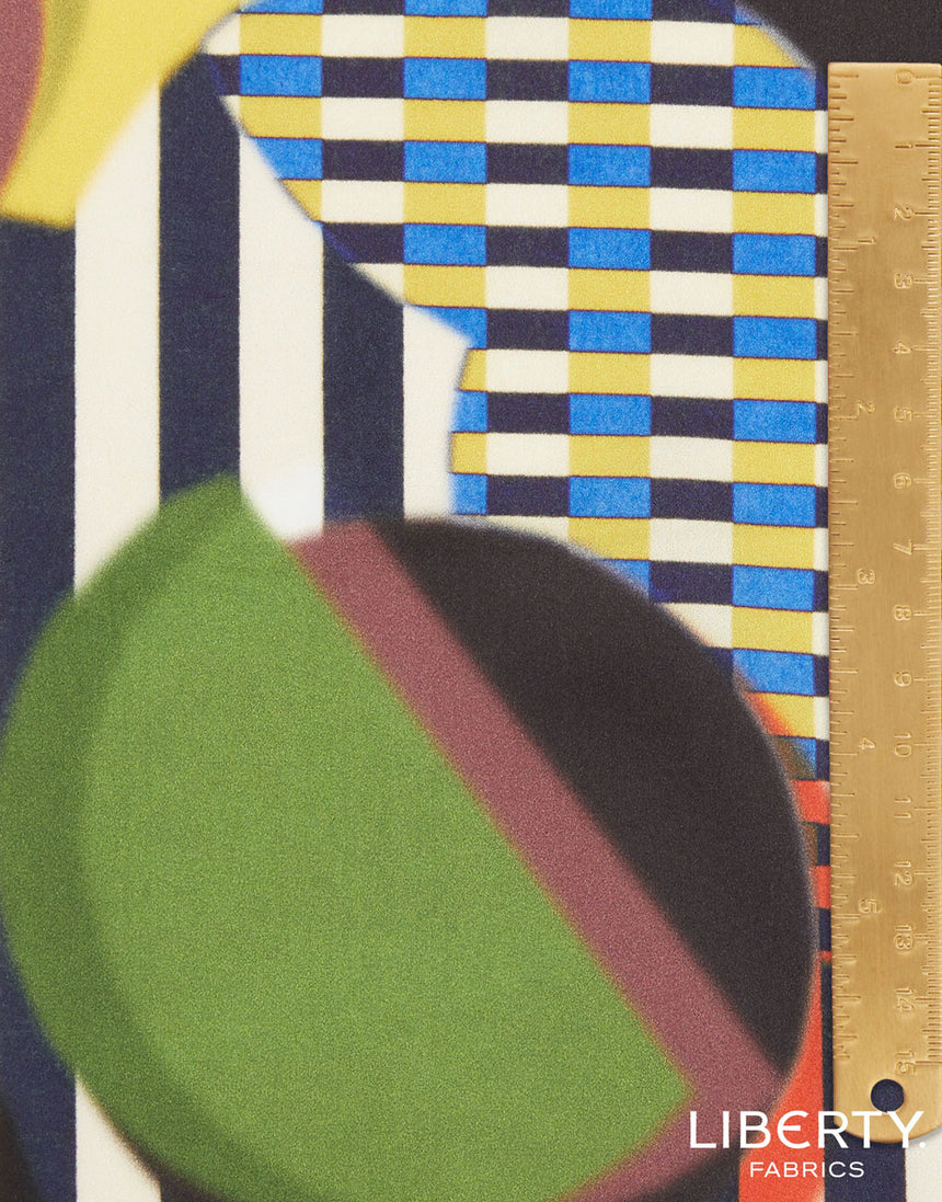 Liberty Fabrics Belgravia Silk Satin Fabric, Style Memphis C