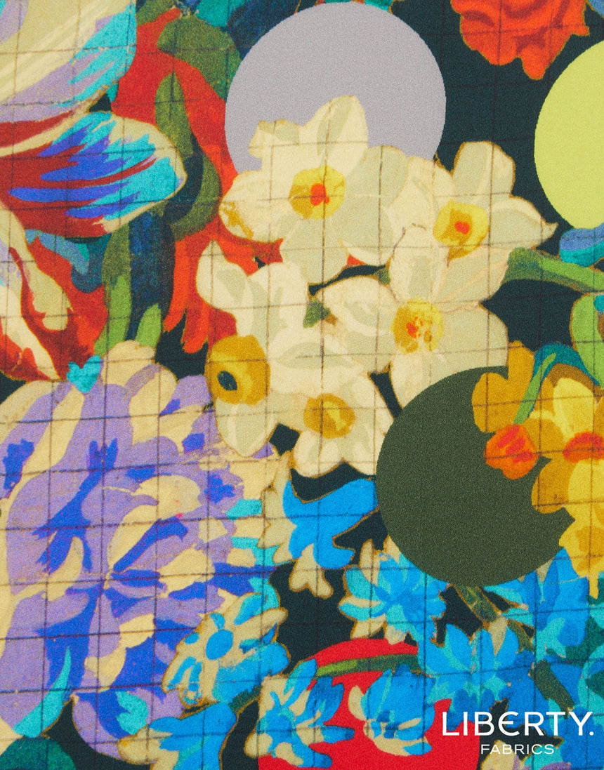 Liberty Fabrics Belgravia Silk Satin Fabric, Carrie Mary A