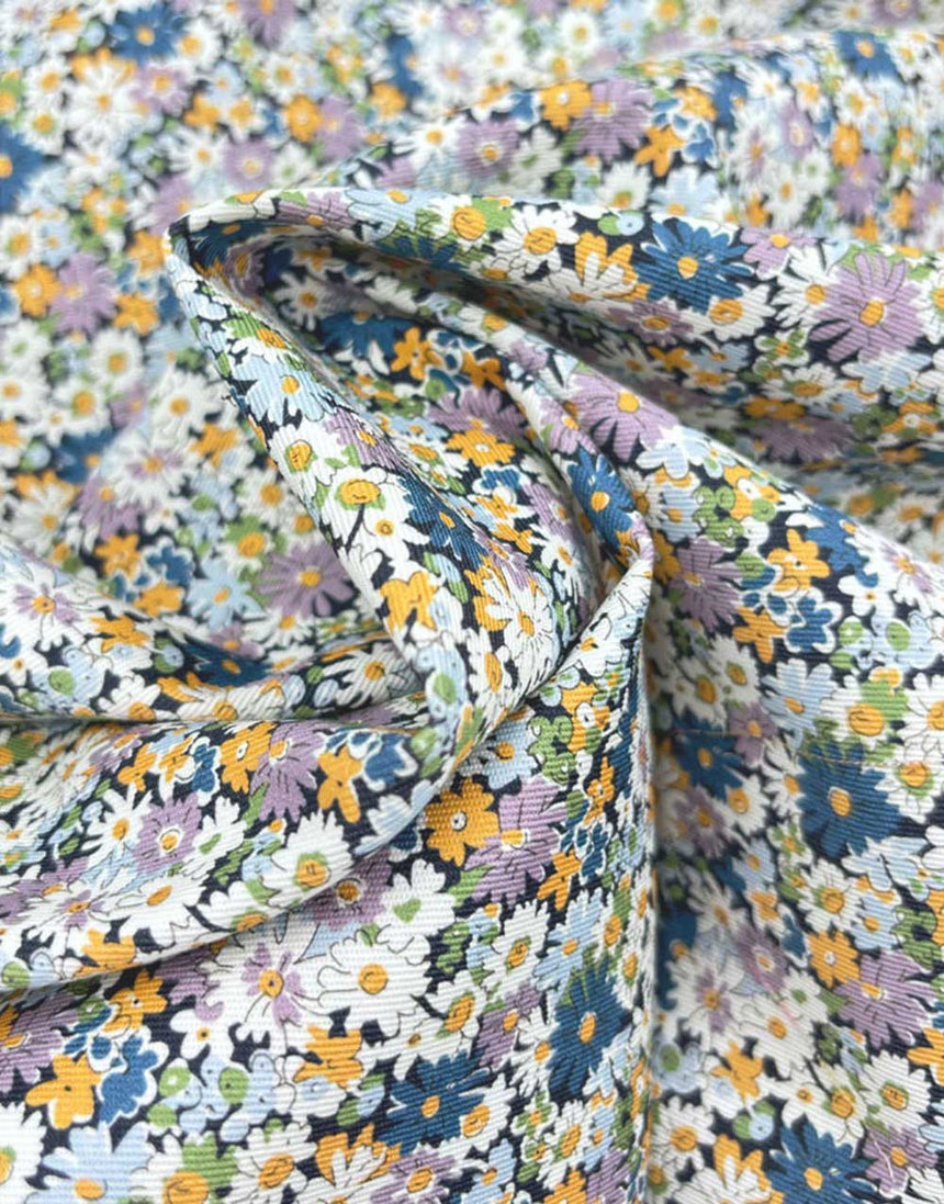 Liberty Fabrics Bourneville Cotton Drill Fabric, Libby A