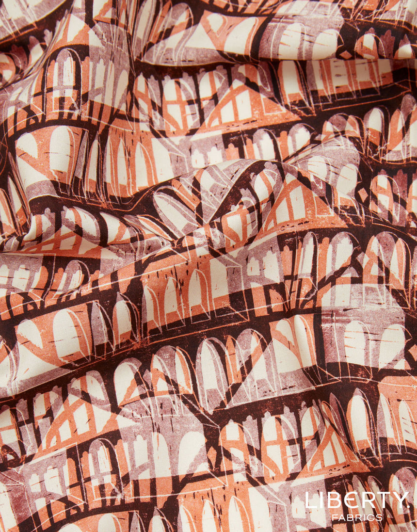 Liberty Cotton Poplin Fabric,  Ashley Tudor C