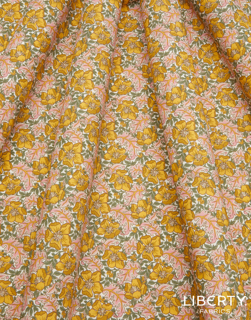 Liberty Cotton Poplin Fabric, Millie Francesca B