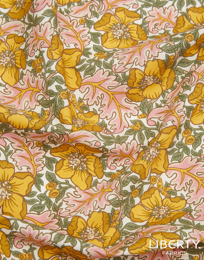 Liberty Cotton Poplin Fabric, Millie Francesca B
