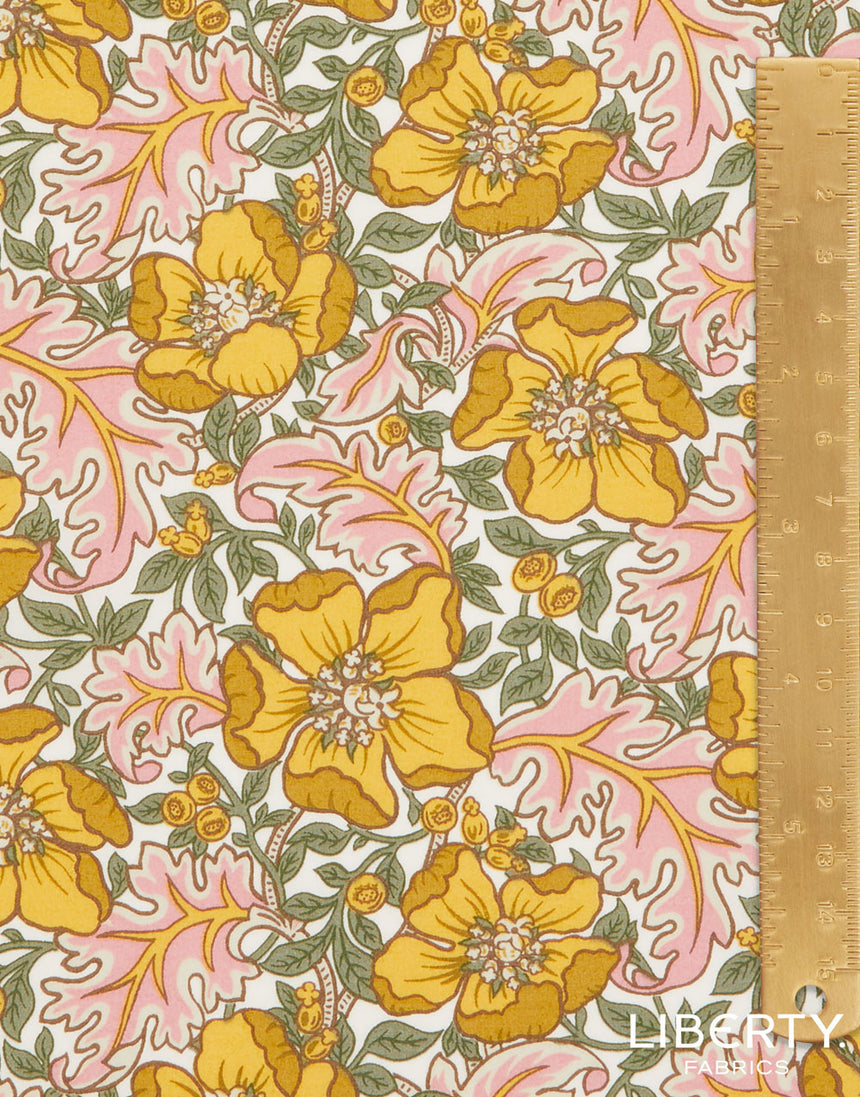 Liberty Cotton Poplin Fabric, Millie Francesca B