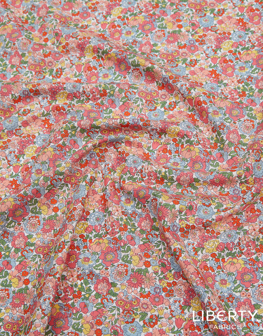 Liberty Cotton Poplin Fabric, Nell, Annie & May B