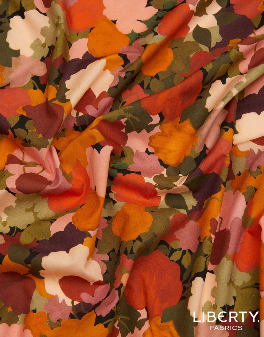 Liberty Cotton Poplin Fabric, Little Merton A