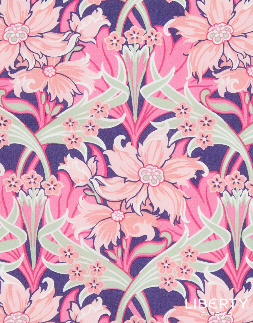 Liberty Cotton Poplin Fabric, Webb Mews A