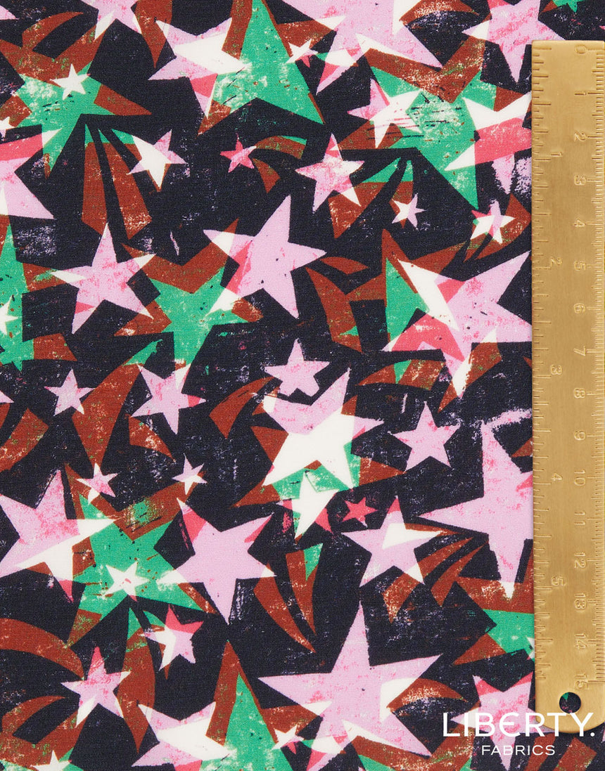 Liberty Fabrics Kensington Crepe de Chine Fabric, Tudor Star C