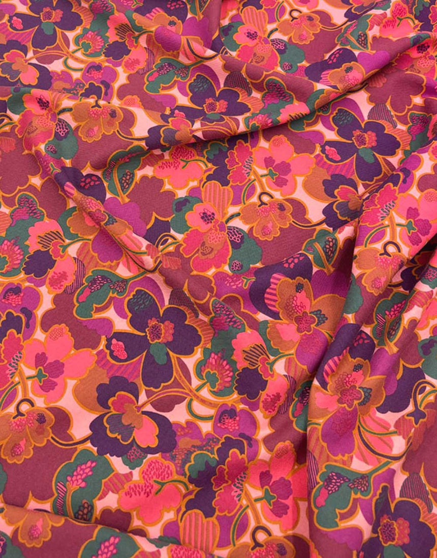 Liberty Fabrics Lantana Cotton & Wool Blend Fabric, Prospect Flower A