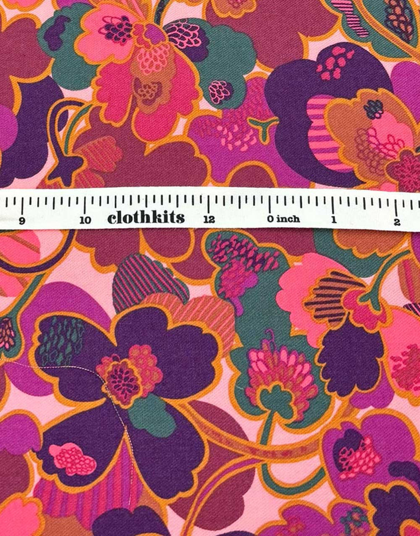 Liberty Fabrics Lantana Cotton & Wool Blend Fabric, Prospect Flower A