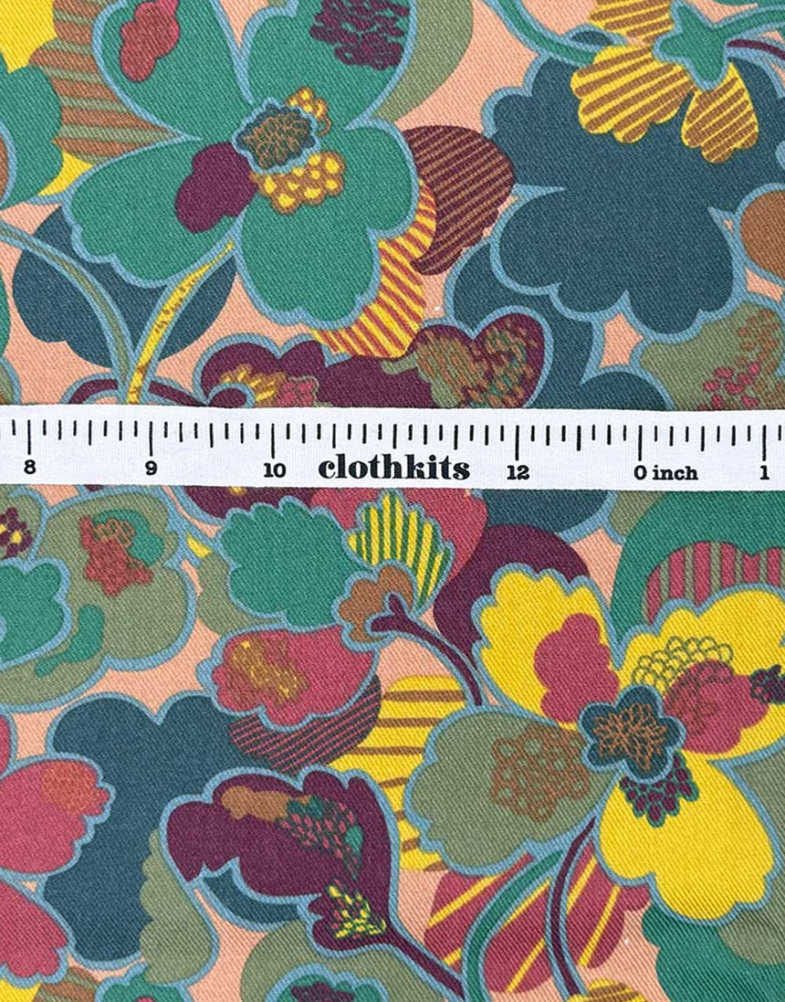 Liberty Fabrics Lantana Cotton & Wool Blend Fabric, Prospect Flower B
