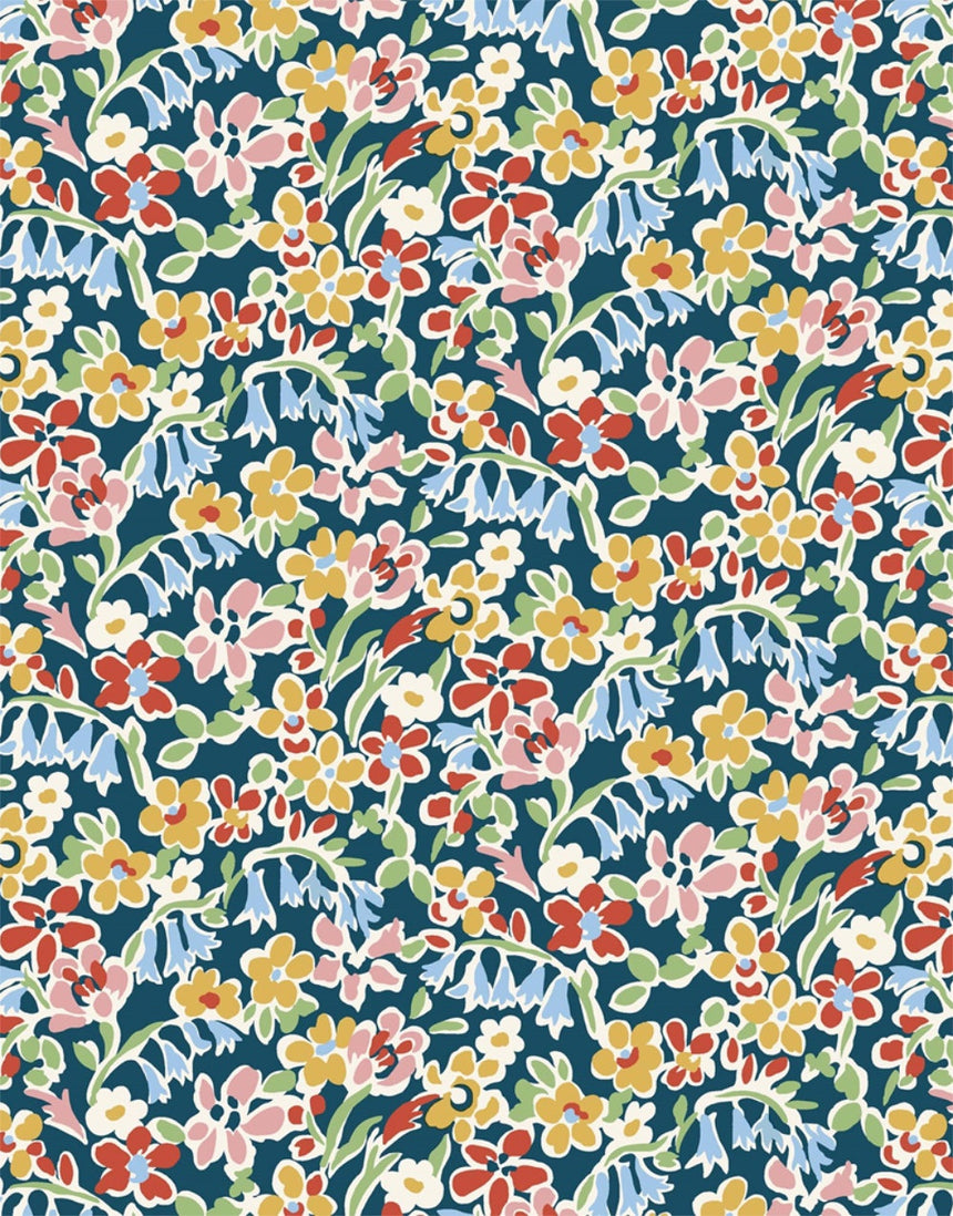 Liberty Fabrics Lasenby Quilting Cotton, Regent Meadow C
