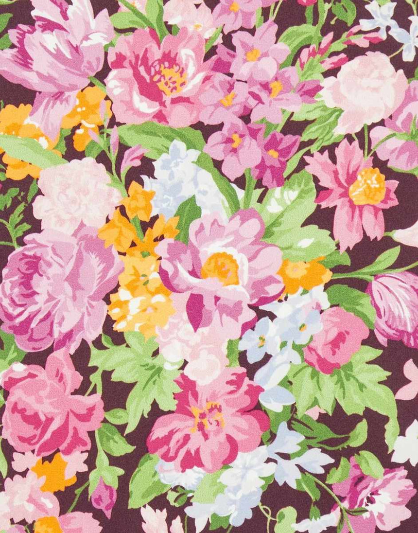 Liberty Fabrics x Bridgerton Monument Silk Twill Bouquet Carnival A