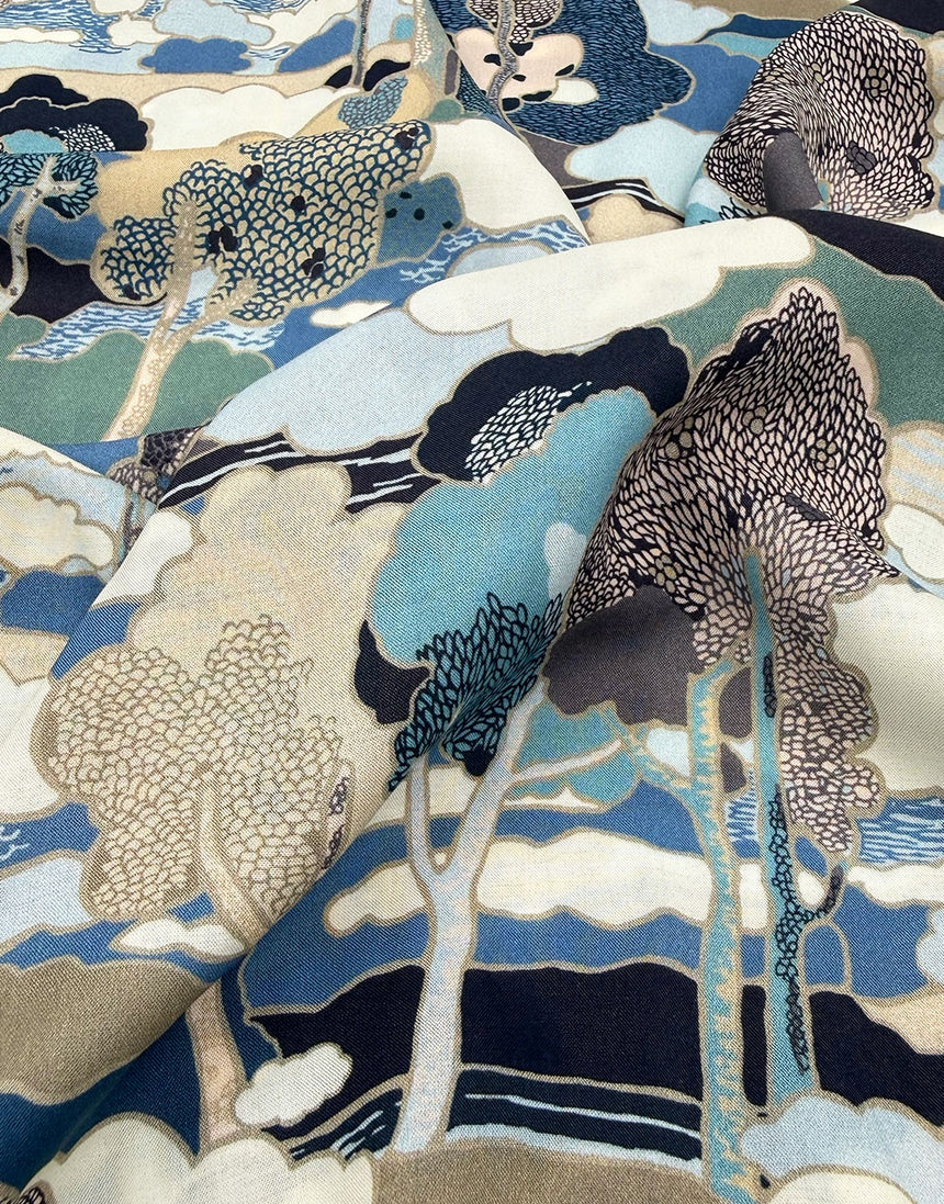 Liberty Fabrics Oakshott Viscose Voile, Prospect Road B