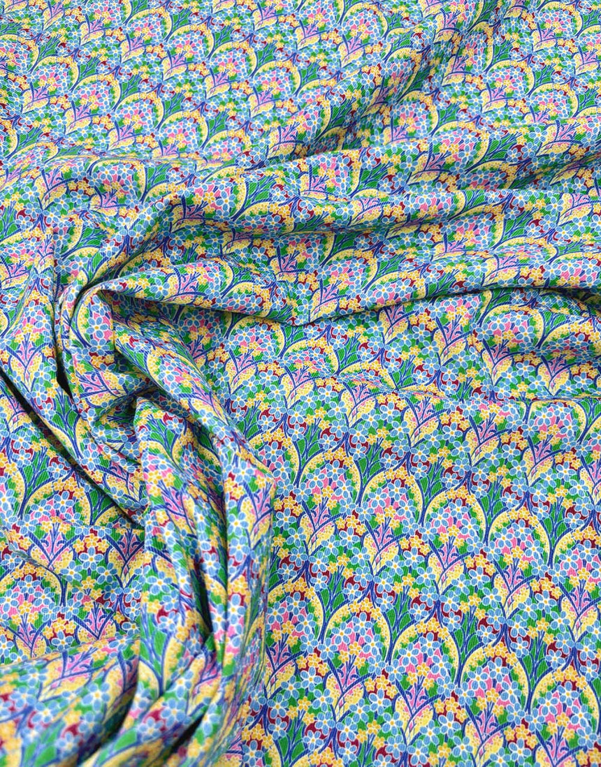 Liberty Fabrics Rossmore Cotton Corduroy Fabric, Iona Flower A