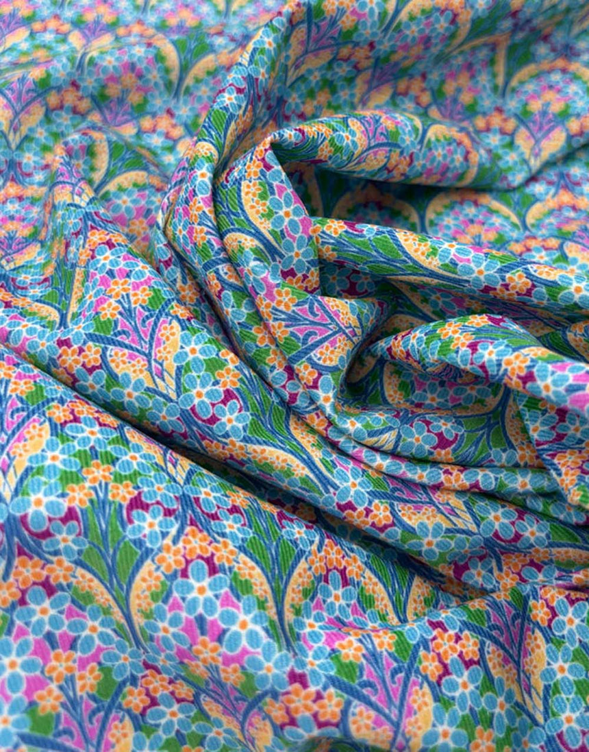 Liberty Fabrics Rossmore Cotton Corduroy Fabric, Iona Flower A