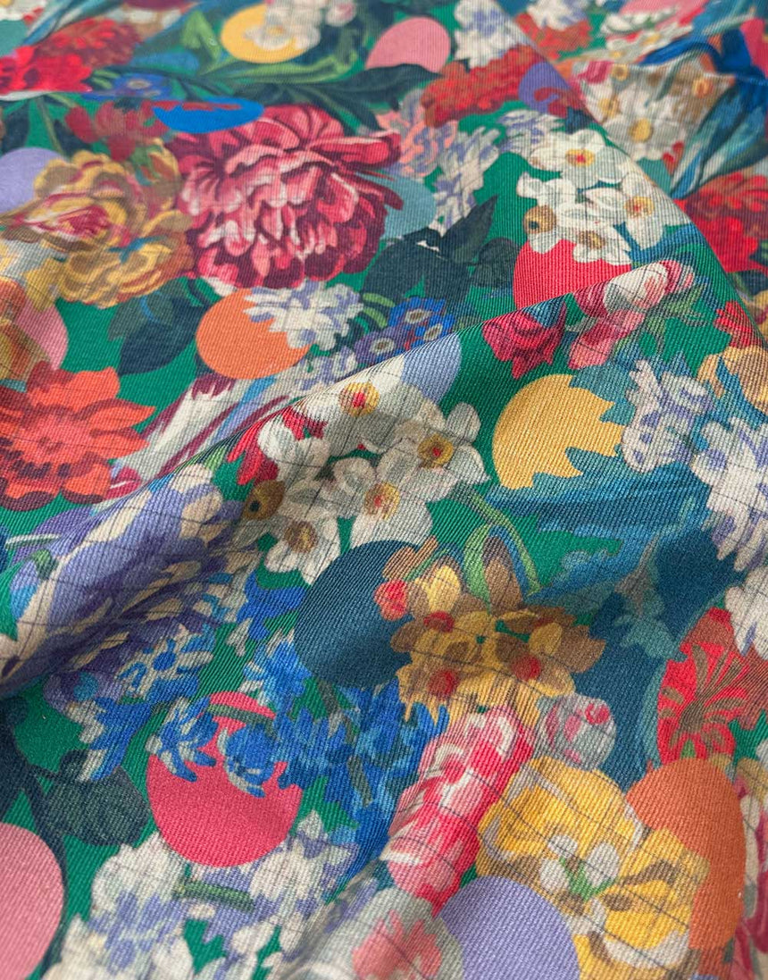 Liberty Fabrics Rossmore Cotton Corduroy Fabric, Mrytle & Mary A