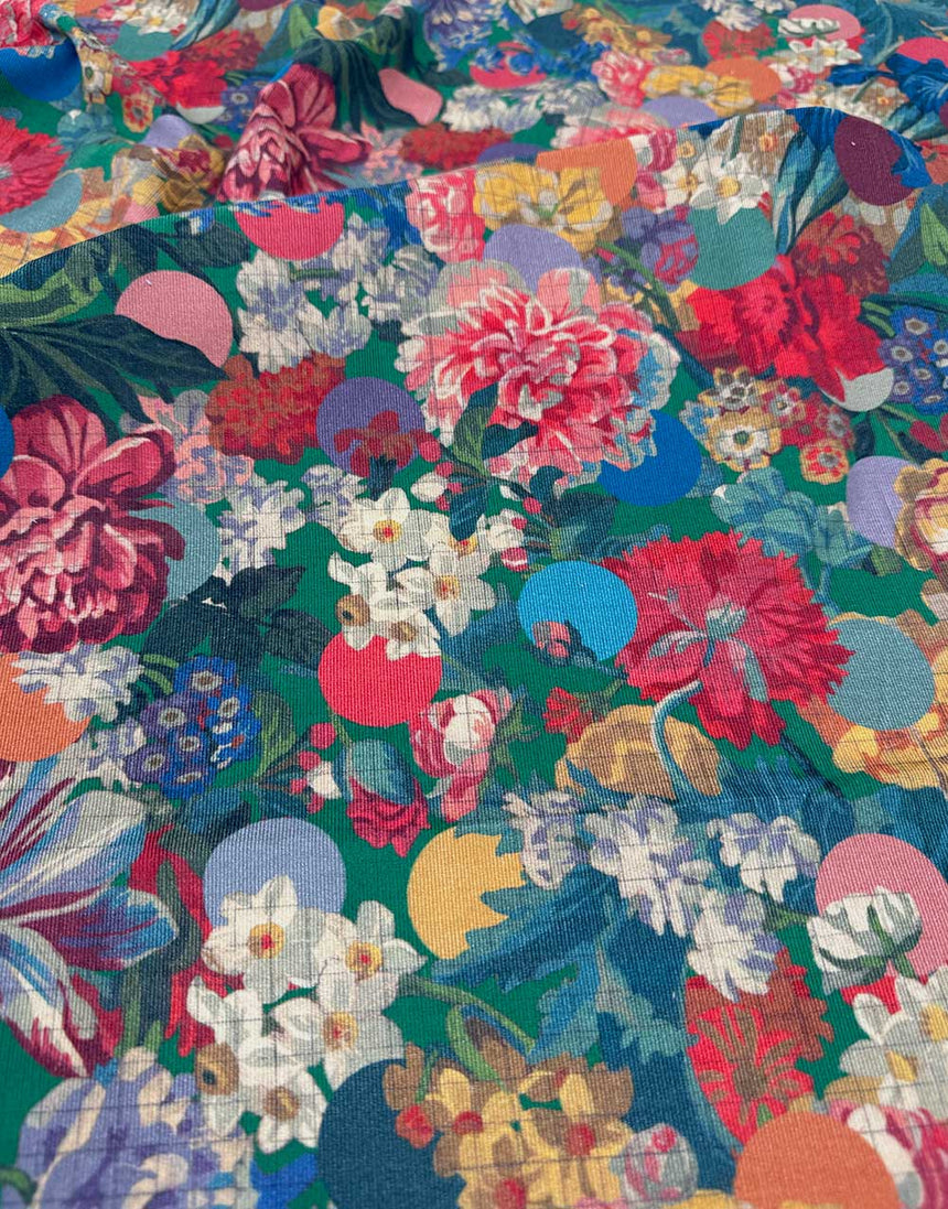 Liberty Fabrics Rossmore Cotton Corduroy Fabric, Mrytle & Mary A