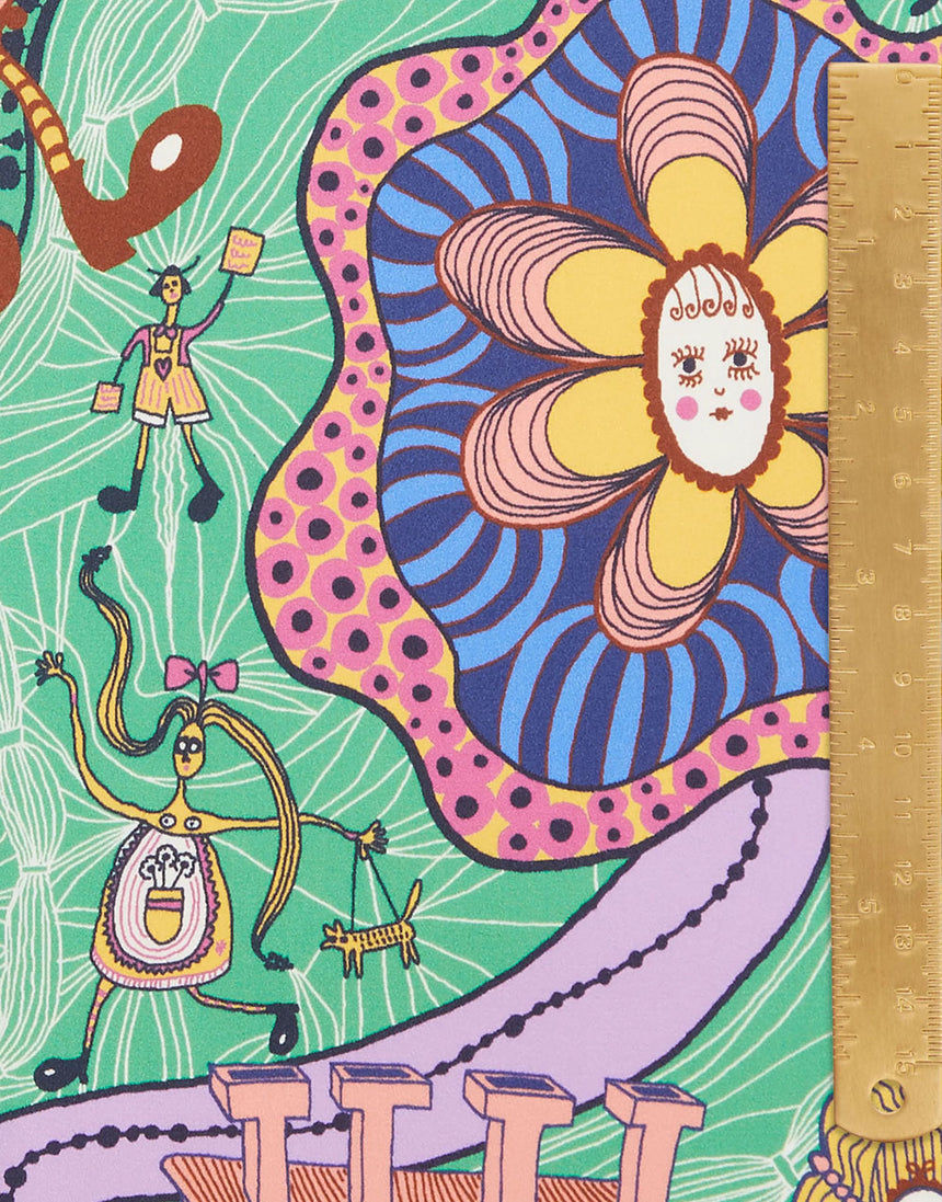 Liberty Fabrics Belgravia Silk Satin Fabric, Shirley Smith II B