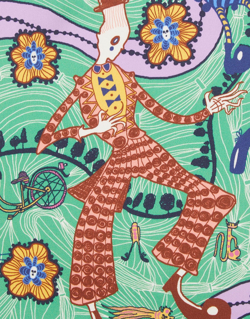 Liberty Fabrics Belgravia Silk Satin Fabric, Shirley Smith II B