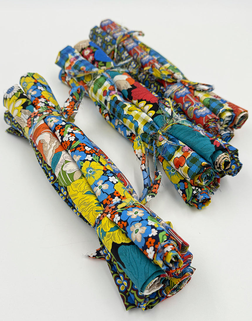 Liberty Fabrics Tana Lawn® Fat Quarter Bundle, Floral Rebellion - Primary Palette