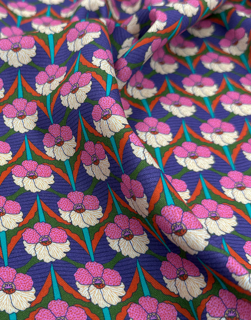 Liberty Fabrics Weymouth Viscose Twill, Chevron A