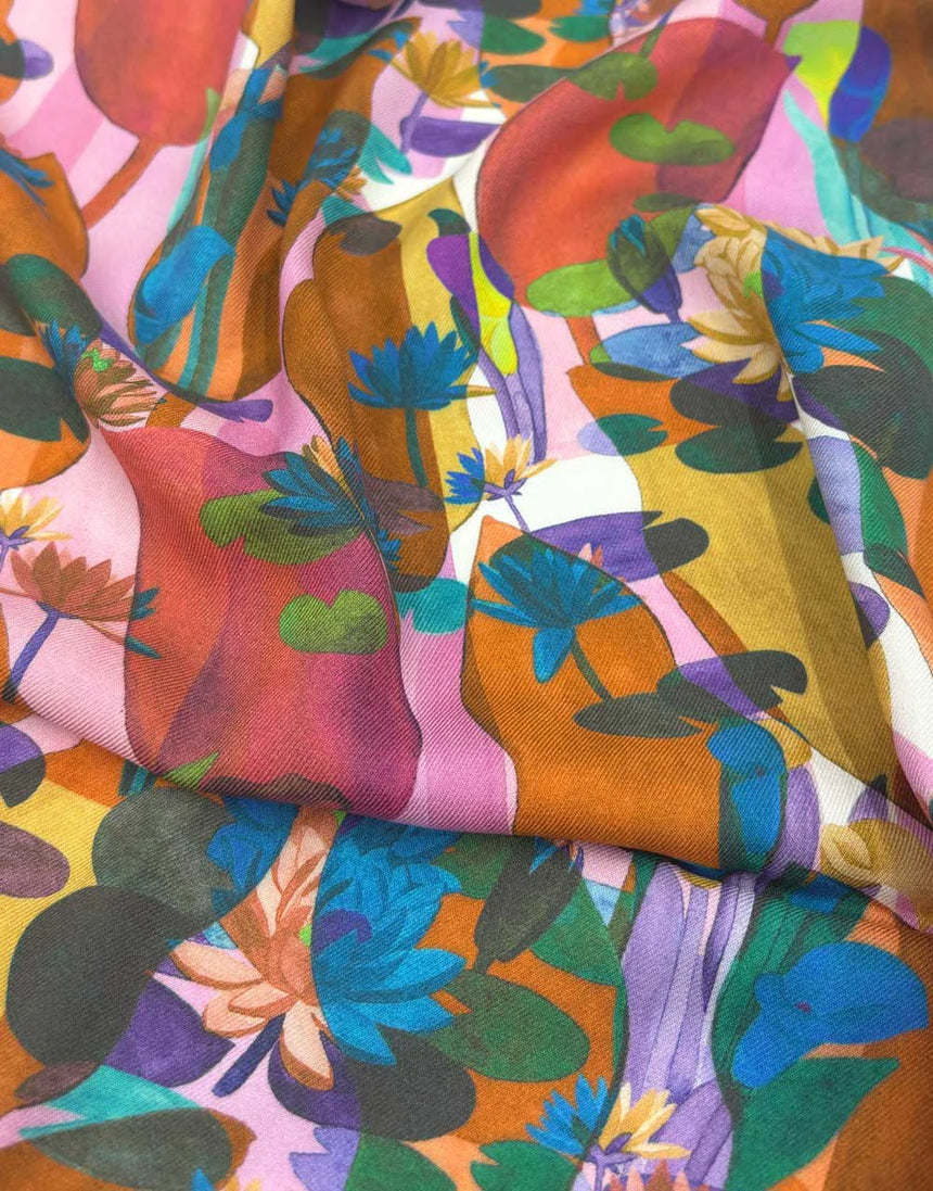 Remnant 1m -Liberty Fabrics Whitcombe Viscose Twill, Other Worldy B