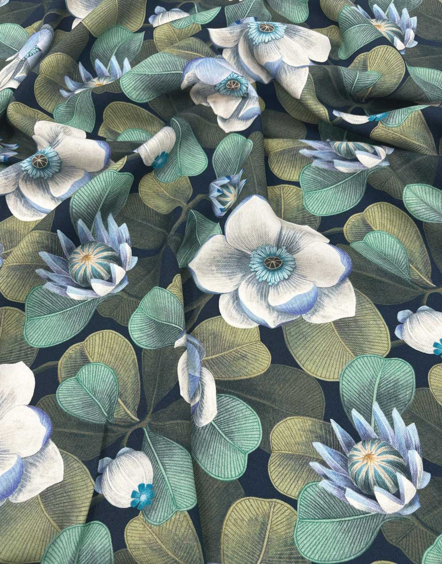 Remnant 1m - Liberty Fabrics Whitcombe Viscose Twill, Rosea Blue