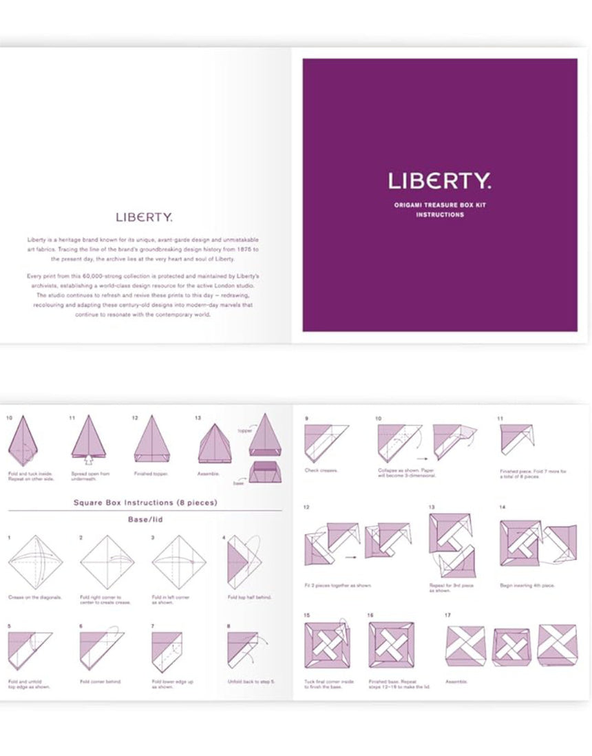 Liberty Origami Treasure Box Making Kit