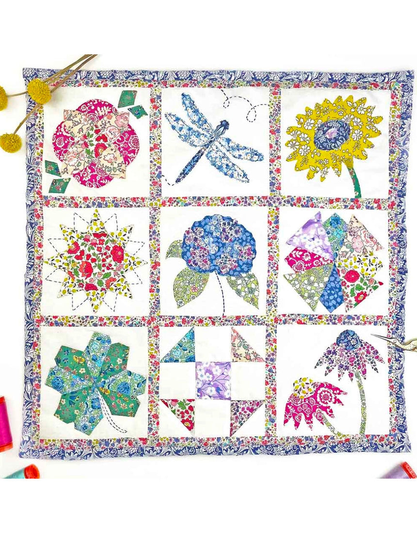 Liberty Tana Lawn® Fabric Summer Mini Sampler Quilt Kit, Alice Caroline