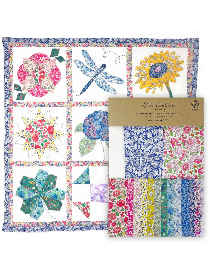 Liberty Tana Lawn® Fabric Summer Mini Sampler Quilt Kit, Alice Caroline