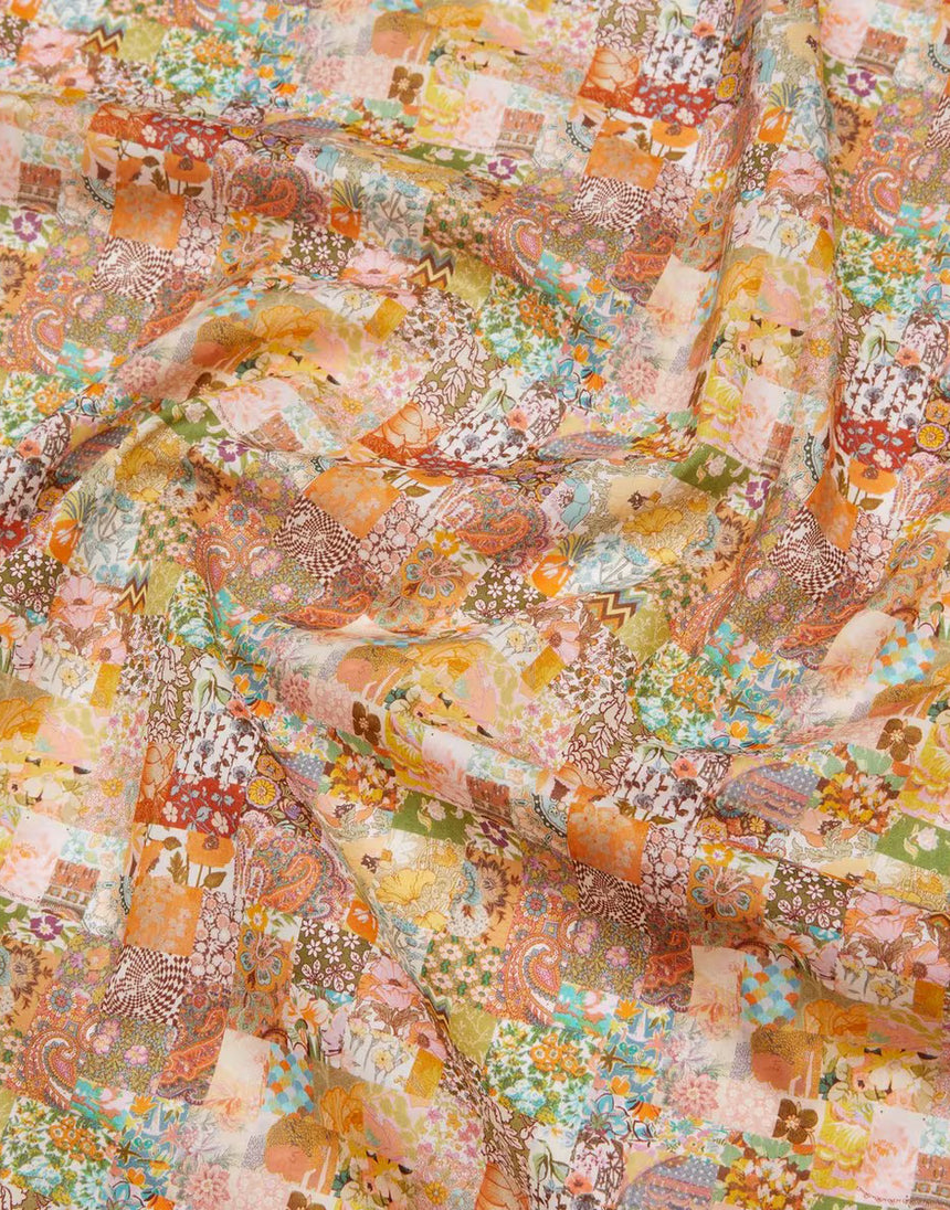 Remnant 70cm - Liberty Tana Lawn® Cotton Fabric Archive Patchwork C