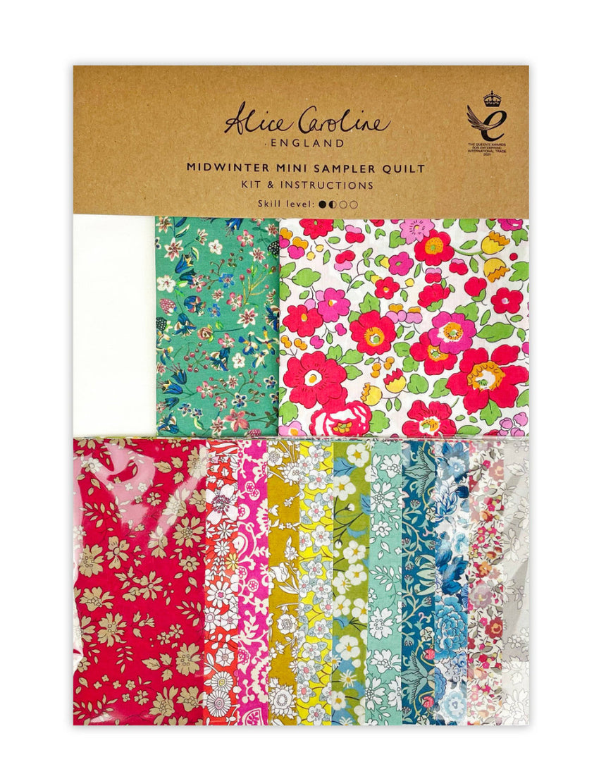 Liberty Tana Lawn® Fabric Midwinter Mini Sampler Quilt Kit, Alice Caroline