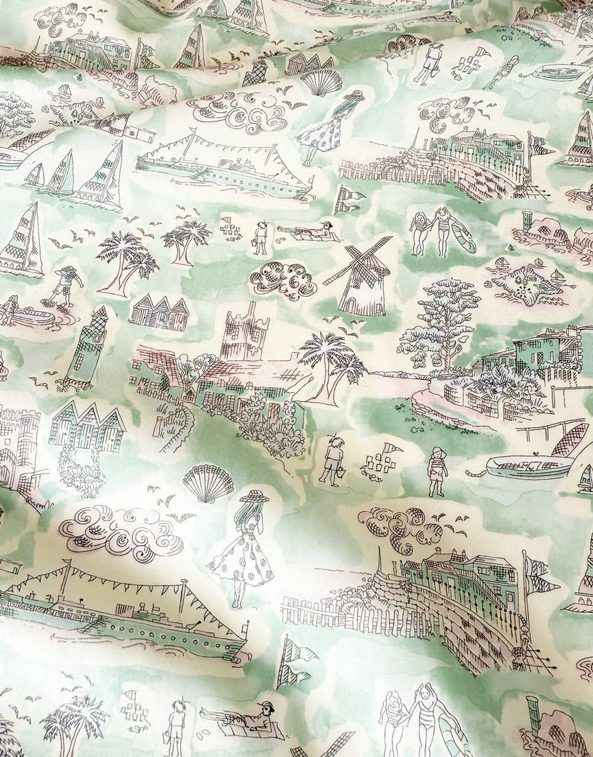 Remnant 35cm - Liberty Fabrics Tana Lawn® Isle of Wight