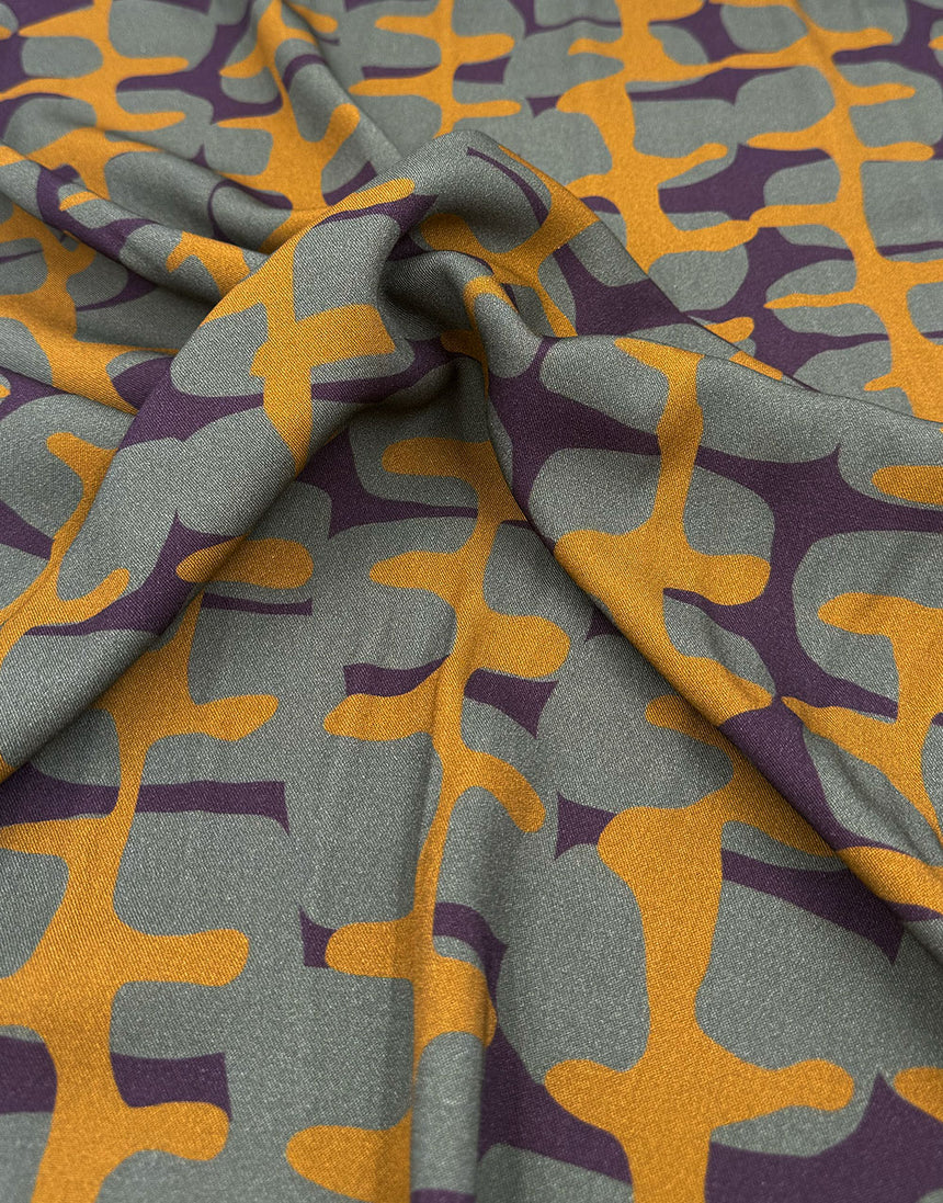 Olive Tumble Light & Lush Viscose Fabric