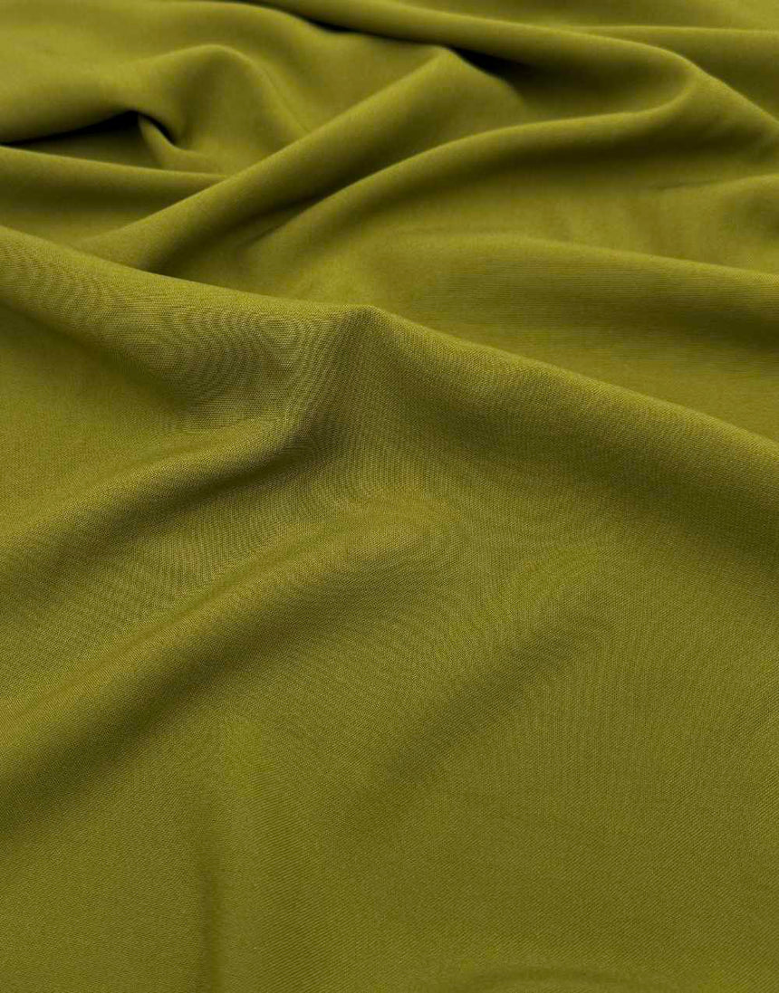 Olive Green Light & Lush Viscose Fabric