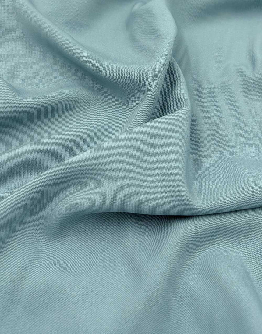 Sea Glass Blue Light & Lush Viscose Fabric