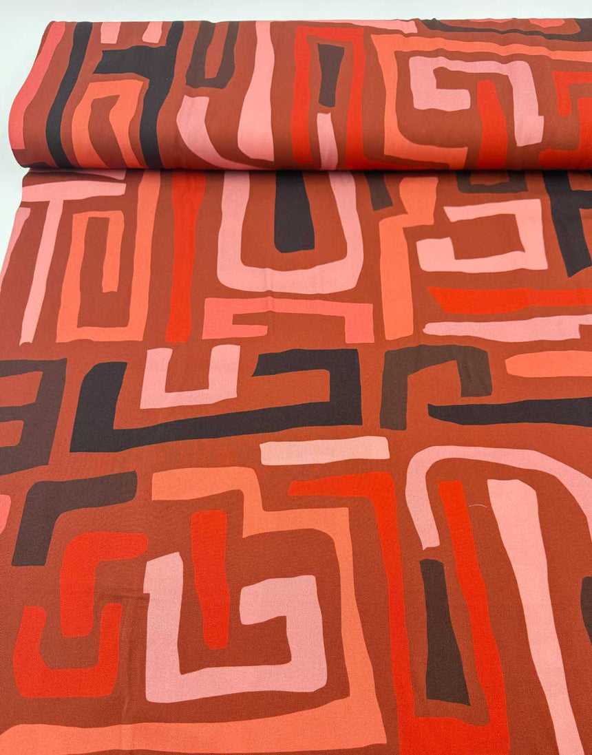 Sun Trail Light & Lush Viscose Fabric