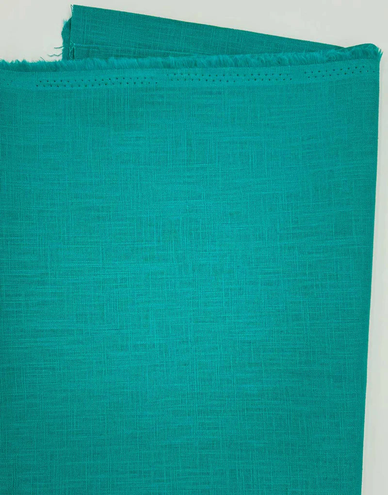 Remnant 1m - Lagoon Washed Linen-Handle Fabric