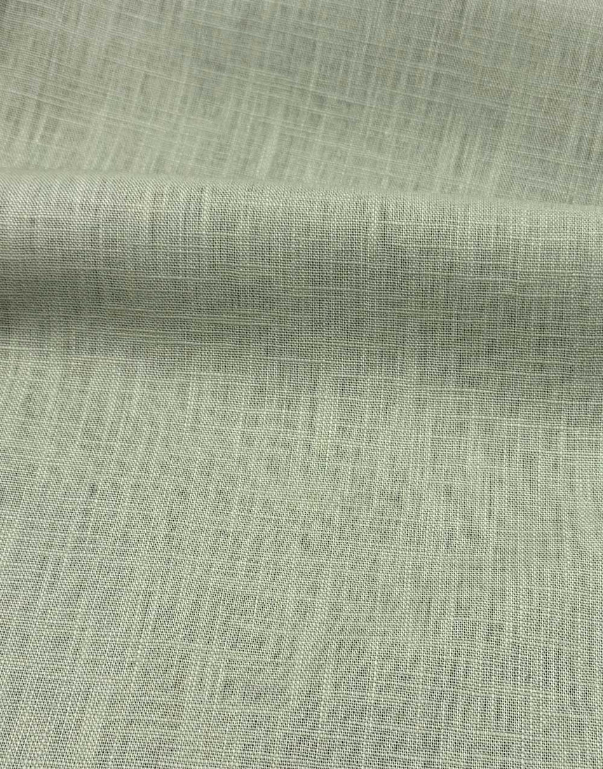 Mist Green Washed Linen-Handle Fabric