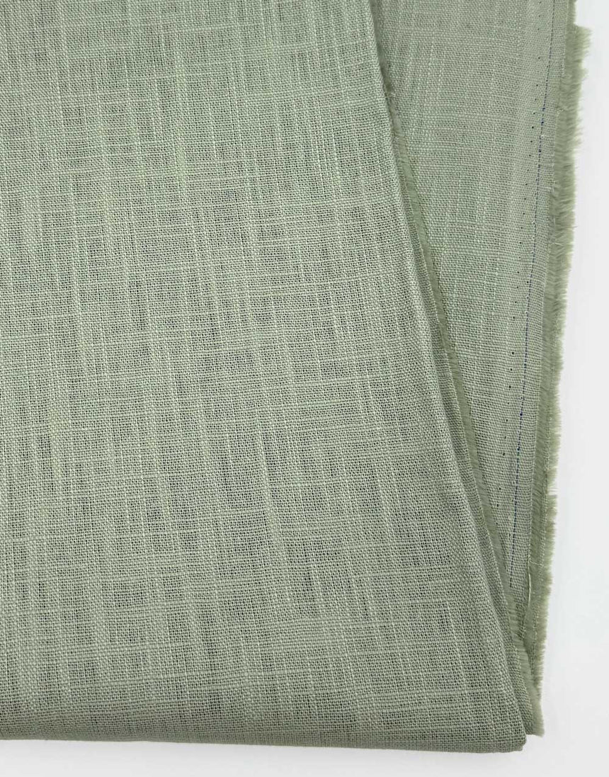 Mist Green Washed Linen-Handle Fabric