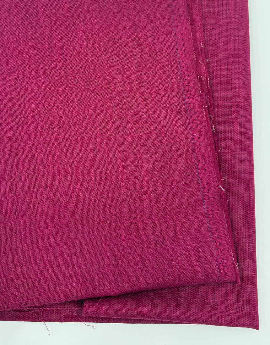 Pomegranate Washed Linen-Handle Fabric