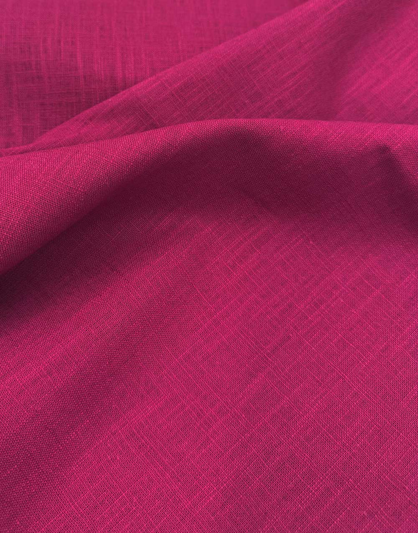 Pomegranate Washed Linen-Handle Fabric