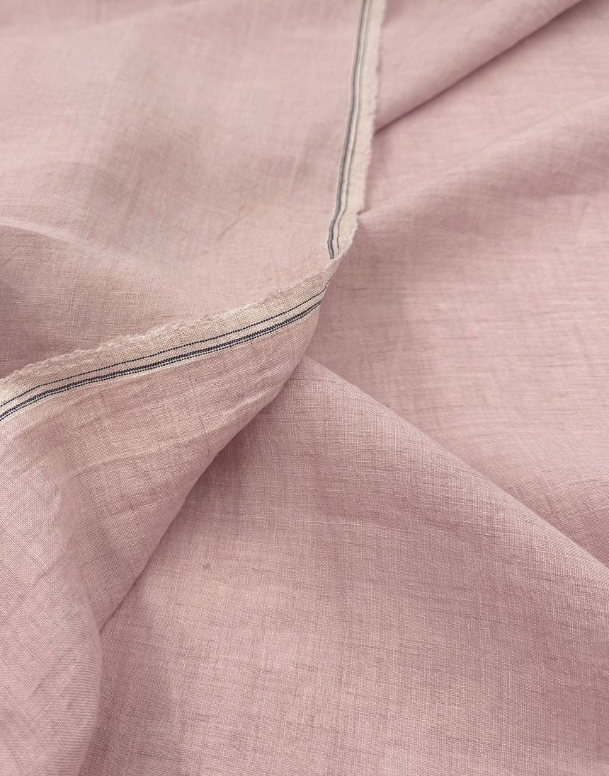 Sorrento Washed Linen Fabric, Pink