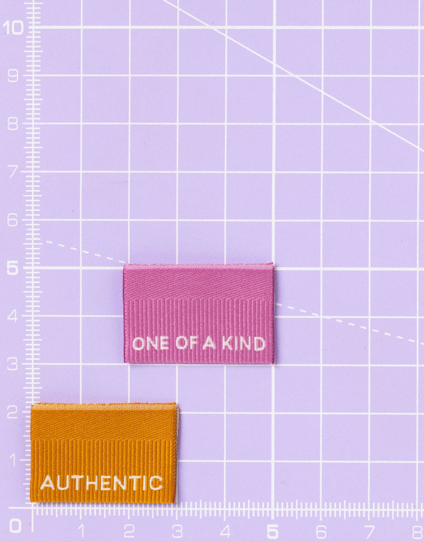 Authentic / One of A Kind Sewing Labels - Pack of 6