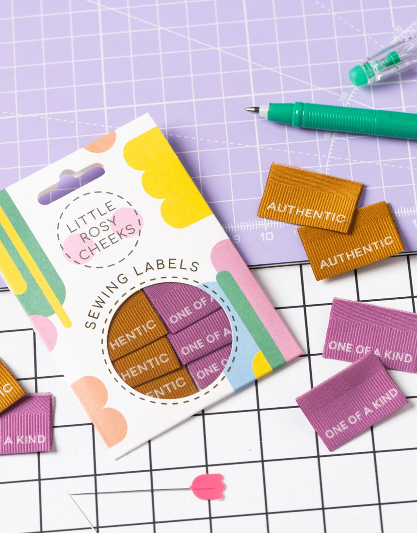 Authentic / One of A Kind Sewing Labels - Pack of 6